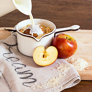 Gebackener Apfel-Milchreis