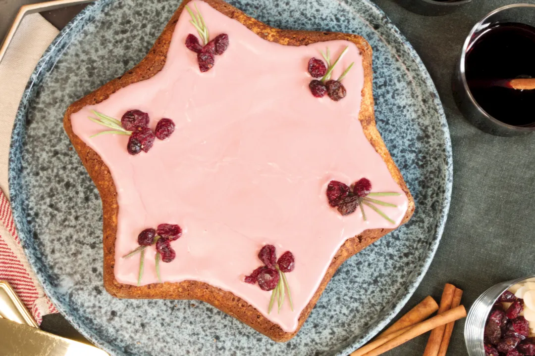 Weihnachtskuchen Gl&uuml;hweinstern